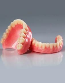 Immediate full denture set for complete tooth replacement