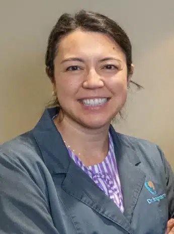 Portrait of Dr. Rachel Ingram on the homepage of the dental practice