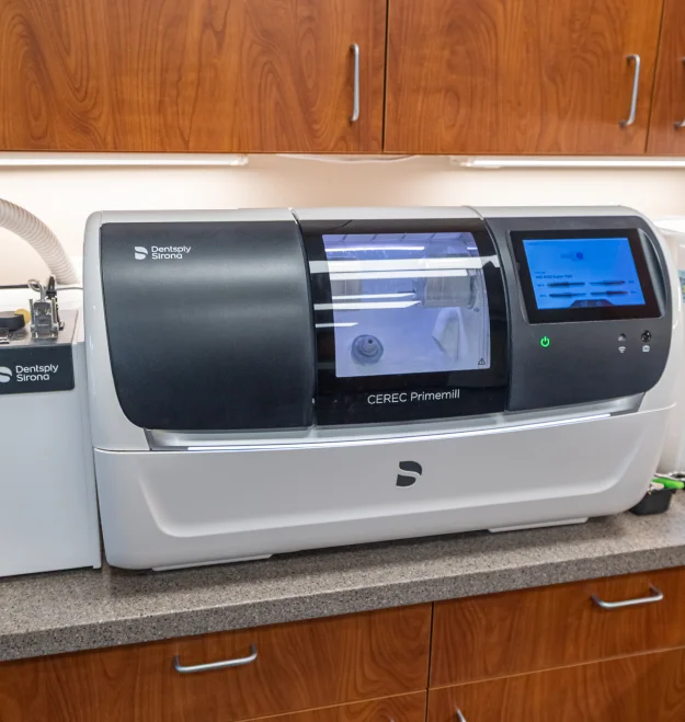 CEREC Primemill machine for making same-day crowns at W. Eric Martin, DDS, PC